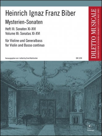 Mysterien-Sonaten Band 3 (Nr.11-16) für Violine und Bc