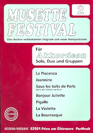 Musette Festival Band 2 fr Akkordeon (mit 2. Stimme)