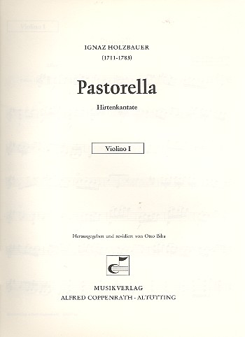 Pastorella Hirtenkantate fr Sopran, Chor und Orchester Violine 1