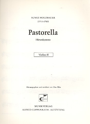 Pastorella Hirtenkantate fr Sopran, Chor und Orchester Violine 2