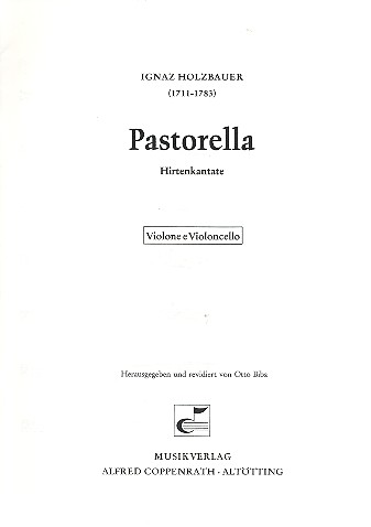 Pastorella Hirtenkantate fr Sopran, Chor und Orchester Violoncello