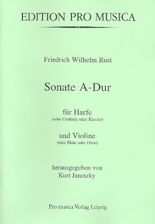 Sonate A-Dur fr Harfe (Cembalo, Klavier) und Violine (Flte, Oboe)