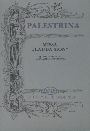 MISSA LAUDA SION FUER GEM CHOR A CAPPELLA,  PARTITUR