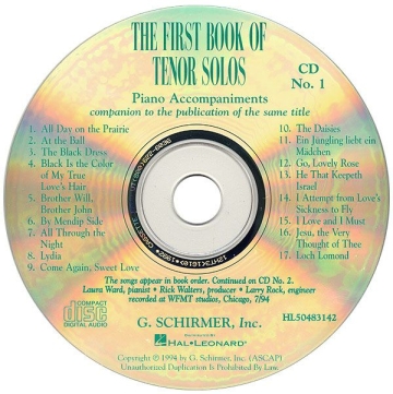 FIRST BOOK OF TENOR SOLOS 2 CDS