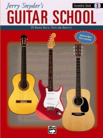 Guitar School Ensemble Book vol.1 24 graded duets, trios and quartets (optional bass parts included)
