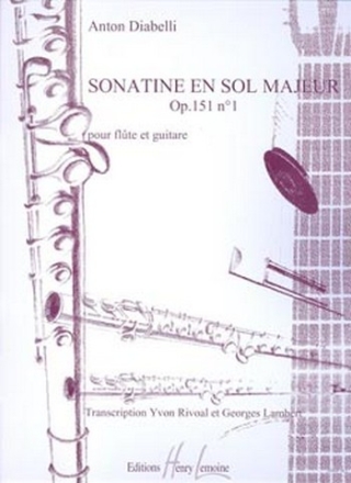 SONATINE SOL MAJEUR OP.151,1 POUR FLUTE ET GUITARE