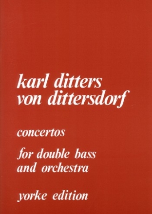 Concertos for double bass and orchestra for double bass and piano