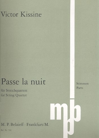 Passe la nuit fr Streichquartett Stimmen (1992)