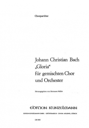 Gloria fr gem Chor und Orchester Chorpartitur