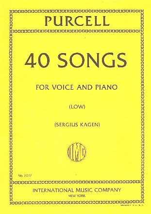 40 Songs complete for low voice and piano