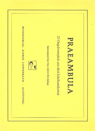 Praeambula fr Orgel