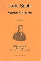 Sonate D-Dur op.114 fr Harfe und Flte Partitur und Stimme