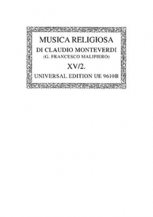 Musica religiosa Band 15 Teil 2