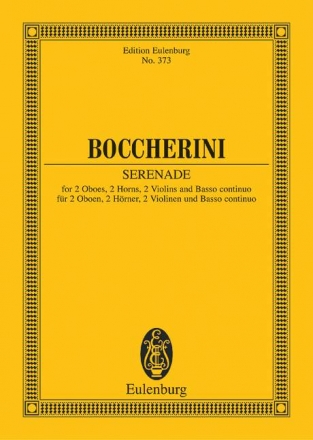 Serenade D-Dur fr 2 Violinen, Bass, 2 Oboen 2 Hrner und Bc Studienpartitur