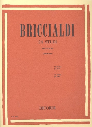 24 studi per flauto Fabbriciani,  Roberto, ed