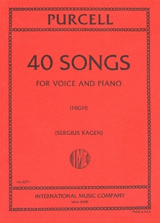 40 Songs for high voice and piano
