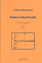 KLEINE HAUSMUSIK OP.52A FUER 2 BLOCKFLOETEN, 2 VIOLINEN, VIOLONCELLO UND KLAVIER,  PARTITUR (1971)