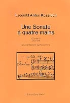 Sonate op.10 fr Klavier zu 4 Hnden