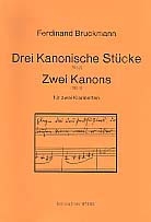3 kanonische Stcke und 2 Kanons (1952/53) fr 2 Klarinetten Spielpartitur