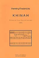 Khinah (1989) Fantasie fr Gitarre, Oboe und Violoncello Partitur und Stimmen