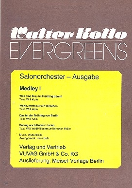 Walter-Kollo-Evergreens Medley 1: fr Salonorchester