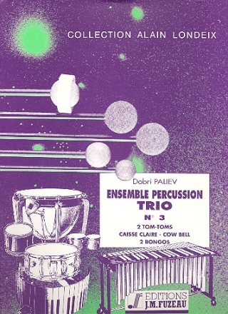 Ensemble percussion trio no.3 for percussion (3 players) score and parts