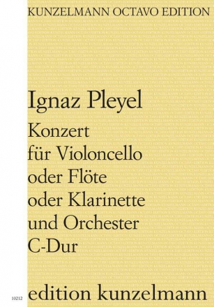 Konzert C-Dur fr Violoncello (Flte, Klarinette) und Orchester Partitur