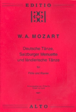 Deutsche Tnze, Salzburger Menuette und lndlerische Tnze Band 1 fr Flte und Klavier