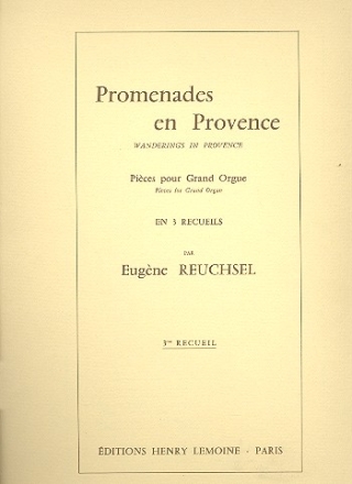 Promenades en Provence vol.3 5 pices pour grand orgue