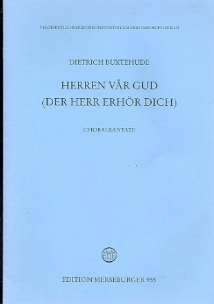 Der Herr erhr dich fr gem. Chor , 2 Violinen und BC Partitur (Schwed./Deutsch)
