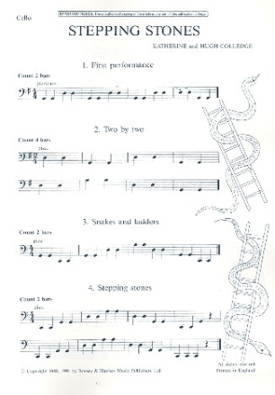 Stepping Stones fr Cello und Klavier Violoncello