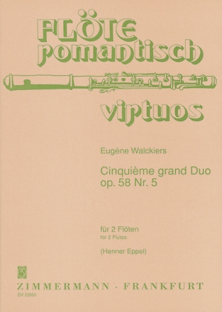 Grand Duo Nr.5 op.58,5 fr 2 Flten Partitur und Stimmen