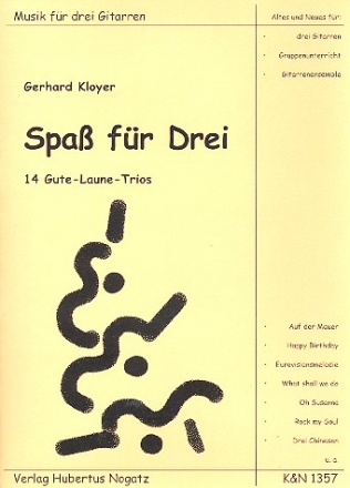 Spa fr drei 14 Gute-Laune-Trios fr 3 Gitarren Partitur