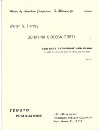 Sonatina giocosa for bass saxophone and piano (1987)