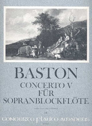 Concerto C-dur Nr.5 Sopranblockflte (Violine, Flte), Streicher und Bc