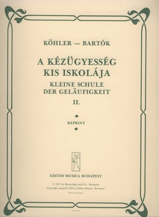 Kleine Schule der Gelufigkeit op.242 Band 2 fr Klavier