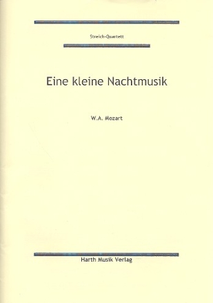 Eine kleine Nachtmusik KV525 fr Streichquintett, Klarinette und Klavier Klavierdirektion und  6 Stimmen