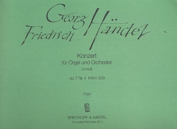 Konzert d-Moll op.7,4 HWV309 fr Orgel und Orchester Orgel solo