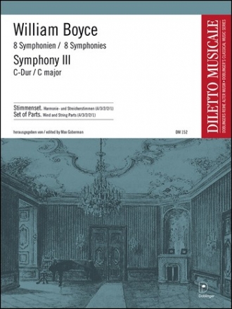 Sinfonie C-Dur Nr.3 fr Orchester Stimmenset (Harmonie und 4-3-2-2-1)