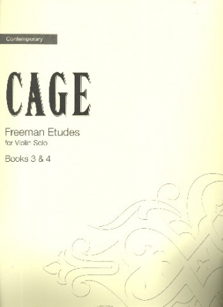 Freeman etudes vols.3+4 (nos.17-32) for violin solo zukofsky, paul, ed