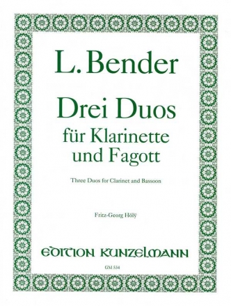 3 Duos fr Klarinette und Fagott Stimmen