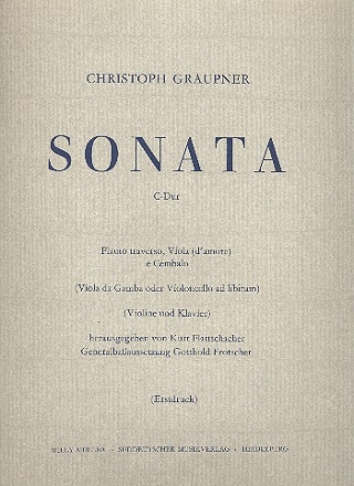 Sonate C-Dur für Flöte, Viola d'amore und Bc