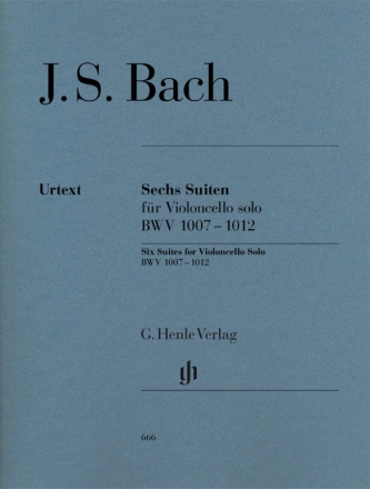 6 Suiten BWV1007-1012 fr Violoncello solo