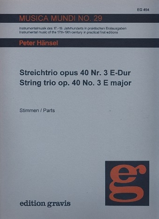 Streichtrio E-Dur op.40,3 Stimmen