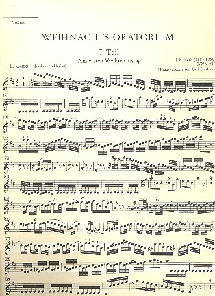 Weihnachtsoratorium BWV248 fr Soli, Chor und Orchester Violine 1