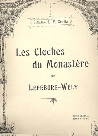 Les cloches du monastere op.54 pour piano