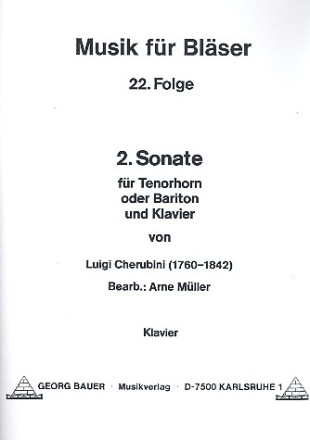 Sonate Nr.2 fr Tenorhorn (Bariton) und Klavier