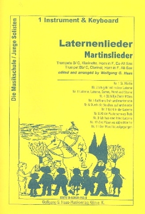 Laternenlieder fr ein Melodie- instrument in C/B/Es/F und Klavier