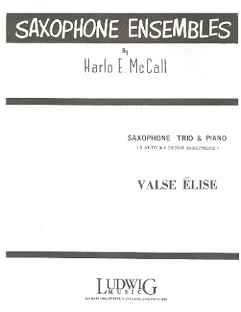 Valse Elise for 3 saxophones (AAT) score and parts