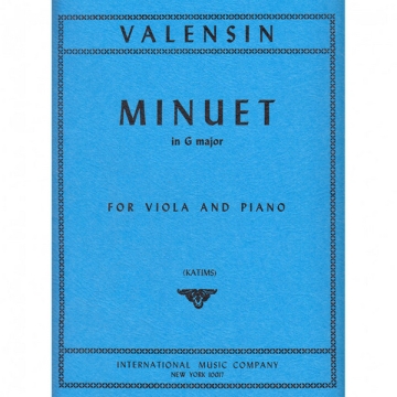 Minuet g major for viola and piano KATIMS, ED.